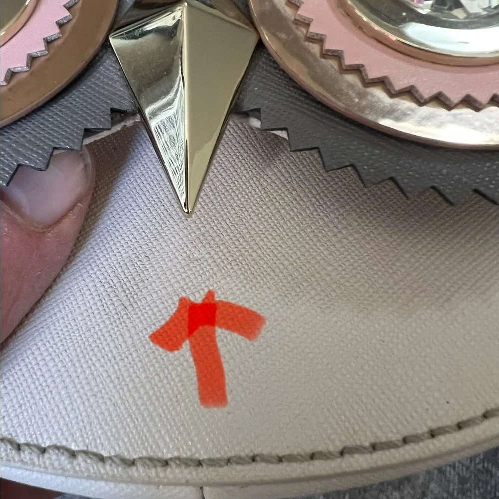 Kate Spade Owl Design Crossbody Clutch Bag Grey Pink Crystal